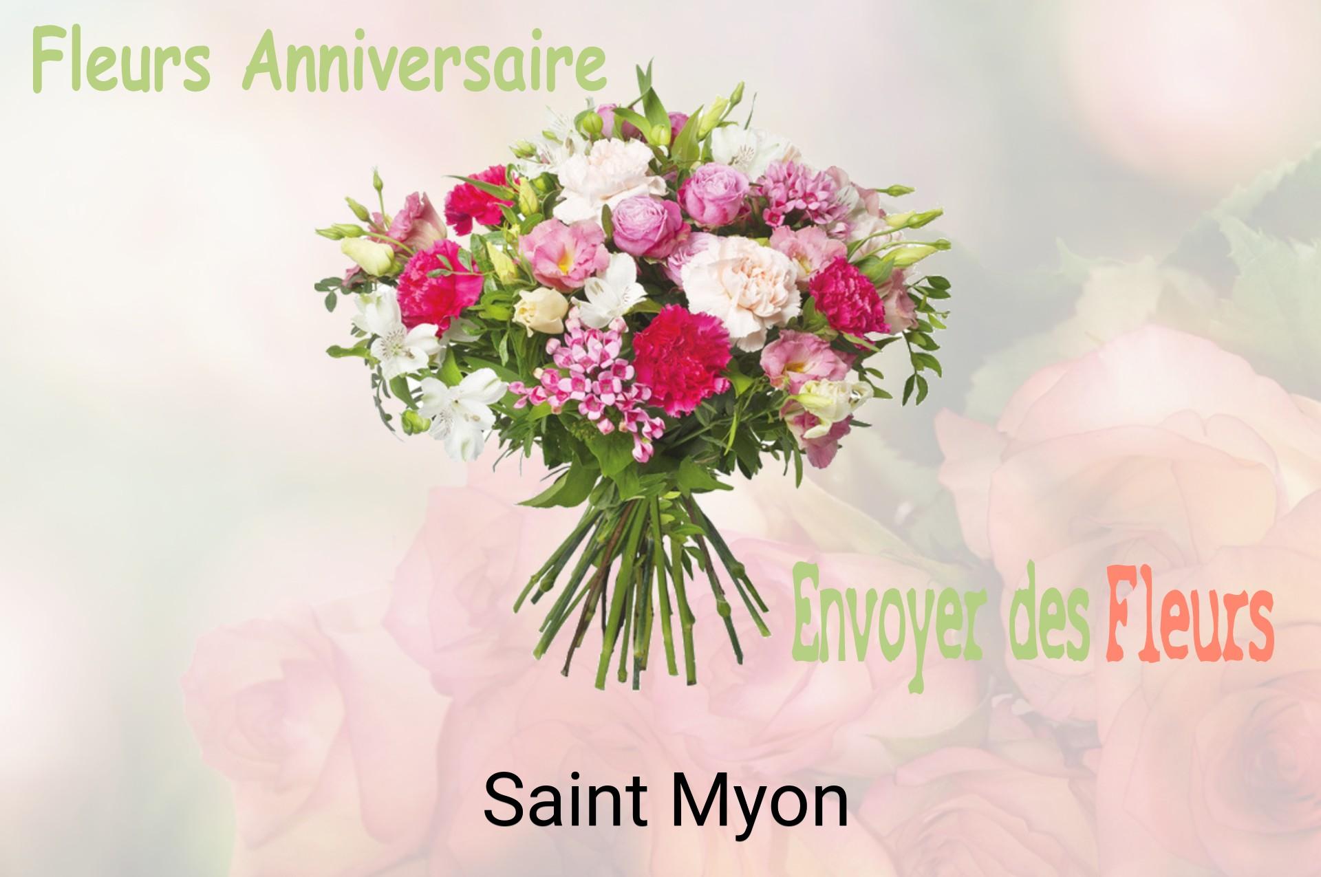 Bouquet de fleurs d’anniversaire livré à Saint-Myon